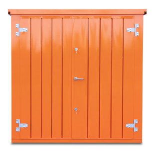 Storage-Tech Image: 13ft M Series Storage Container (closed, front, orange)