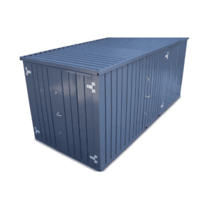 Storage-Tech Image: 20ft S-Series Storage Container (closed, top-side, blue)