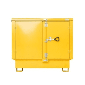 Storage-Tech Product Image: Harzardous Storage Container (Yellow, Front-Closed)