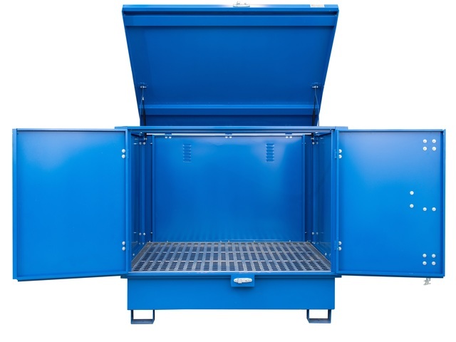 Storage-Tech Product Image: Harzardous Storage Container (Blue, Fully)